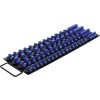 BGS Aufsteckschienen-Set für Steckschlüssel-Einsätze | mit 80 Clips | für Einsätze 6,3 mm (1/4""), 10 mm (3/8""), 12,5 mm (1/2"")