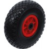 BGS Rad für Sackkarren / Bollerwagen | PU, rot / schwarz | 260 mm