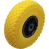 BGS Rad für Sackkarren/Bollerwagen | PU, gelb/schwarz | 260 mm