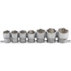 BGS Steckschlüssel-Einsatz-Satz, Sechskant | Antrieb Innenvierkant 12,5 mm (1/2"") | SW 20 - 32 mm | 7-tlg.