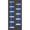 BGS Werkstattwageneinlage 1/3: Steckschlüssel-Einsätze Sechskant | 10 mm (3/8"") | 8 - 19 mm | tief | 11-tlg.