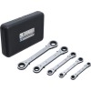 BGS Ratschen-Ringschlüssel-Satz, gerade, umschaltbar | SW 6 x 8 - 19 x 22 mm | 5-tlg.
