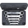 BGS Ratschen-Ringschlüssel-Satz, gerade, umschaltbar | SW 6 x 8 - 19 x 22 mm | 5-tlg.