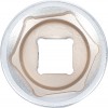 BGS Steckschlüssel-Einsatz Sechskant | Antrieb Innenvierkant 25 mm (1"") | SW 55 mm