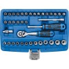 BGS Steckschlüssel-Satz Gear Lock | Antrieb 6,3 mm (1/4"") | 39-tlg.