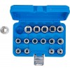 BGS Steckschlüssel-Einsatz-Satz Zwölfkant | Antrieb Innenvierkant 12,5 mm (1/2"") | SW 8 - 24 mm | 16-tlg.