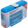 BGS Steckschlüssel-Einsatz-Satz Zwölfkant | Antrieb Innenvierkant 12,5 mm (1/2"") | SW 8 - 24 mm | 16-tlg.