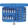 BGS Bit- und Steckschlüsseleinsatz-Satz | 10 mm (3/8"") | T-Profil (für Torx) | 34-tlg.