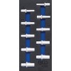 BGS Werkstattwageneinlage 1/3: Steckschlüssel-Einsätze Sechskant | 12,5 mm (1/2"") | in Zollgrößen | tief | 10-tlg.