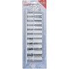 BGS Steckschlüssel-Einsatz-Satz Sechskant, tief | Antrieb Innenvierkant 12,5 mm (1/2"") | Zollgrößen | 10-tlg.