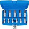 BGS Bit-Einsatz-Satz | Antrieb Innenvierkant 12,5 mm (1/2"") | Innensechskant 7/32"" - 13/16"" | Zollgrößen | 11-tlg.