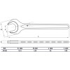 BGS Einmaulschlüssel | DIN 894 | SW 65 mm
