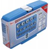 BGS Steckschlüssel-Einsatz-Satz Gear Lock | Antrieb Innenvierkant 12,5 mm (1/2"") | 19-tlg.