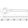 BGS Einmaulschlüssel | DIN 894 | SW 70 mm