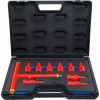 BGS VDE-Bit-Einsatz-Satz | Antrieb Innenvierkant 12,5 mm (1/2"") | T-Profil (für Torx) T20 - T55 | 10-tlg.