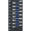 BGS Werkstattwageneinlage 1/3: Bit-Einsatz-Satz | Antrieb Innenvierkant 12,5 mm (1/2"") | T-Profil (für Torx) | 26-tlg.