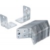 BGS Winkelverbinder | mit Sicke | 70 x 70 x 55 x 2,5 mm | Spar-Pack | 25 Stück