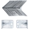 BGS Winkelverbinder | mit Sicke | 70 x 70 x 55 x 2,5 mm | Spar-Pack | 25 Stück