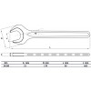 BGS Einmaulschlüssel | DIN 894 | SW 90 mm