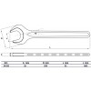 BGS Einmaulschlüssel | DIN 894 | SW 95 mm