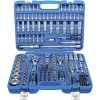 BGS Steckschlüssel-Satz Wellenprofil | Antrieb 6,3 mm (1/4"") / 10 mm (3/8"") / 12,5 mm (1/2"") | 192-tlg.