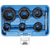 BGS Spiral-Profil-Steckschlüssel-Satz / Schraubenausdreher | Antrieb Innenvierkant 12,5 mm (1/2"") + 20 mm (3/4"") | SW 22 - 41 mm | 6-tlg.