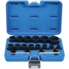 BGS Spiral-Profil-Steckschlüssel-Satz / Schraubenausdreher | Antrieb Innenvierkant 12,5 mm (1/2"") | SW 8 - 27 mm | 16-tlg.