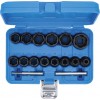 BGS Spiral-Profil-Steckschlüssel-Satz / Schraubenausdreher | Antrieb Innenvierkant 12,5 mm (1/2"") | SW 8 - 27 mm | 16-tlg.