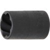 BGS Spiral-Profil-Steckschlüssel-Einsatz / Schraubenausdreher | Antrieb Innenvierkant 10 mm (3/8"") | SW 15 mm