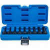 BGS Kraft-Bit-Einsatz-Satz | Antrieb Innenvierkant 12,5 mm (1/2"") | Keil-Profil (für Ribe) M5 - M14 | 9-tlg.
