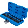 BGS Kraft-Bit-Einsatz-Satz | Antrieb Innenvierkant 12,5 mm (1/2"") | Keil-Profil (für Ribe) M5 - M14 | 9-tlg.