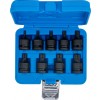 BGS Kraft-Bit-Einsatz-Satz | Antrieb Innenvierkant 12,5 mm (1/2"") | Innenvielzahn (für XZN) M4 - M16 | 9-tlg.