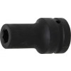BGS Kraft-Steckschlüssel-Einsatz Sechskant, tief | Antrieb Innenvierkant 25 mm (1"") | SW 17 mm