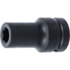 BGS Kraft-Steckschlüssel-Einsatz Sechskant, tief | Antrieb Innenvierkant 25 mm (1"") | SW 19 mm
