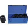 BGS Kraft-Steckschlüssel-Einsatz-Satz Sechskant, tief | Antrieb Innenvierkant 25 mm (1"") | SW 27 - 50 mm | 8-tlg.
