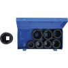 BGS Kraft-Steckschlüssel-Einsatz-Satz Sechskant, tief | Antrieb Innenvierkant 25 mm (1"") | SW 27 - 50 mm | 8-tlg.