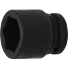 BGS Kraft-Steckschlüssel-Einsatz Sechskant | Antrieb Innenvierkant 20 mm (3/4"") | SW 34 mm