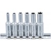 BGS Steckschlüssel-Einsatz-Satz E-Profil, tief | Antrieb innenvierkant 6,3 mm (1/4"") | SW E4 - E10 | 6-tlg.