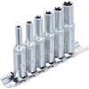 BGS Steckschlüssel-Einsatz-Satz E-Profil, tief | Antrieb innenvierkant 6,3 mm (1/4"") | SW E4 - E10 | 6-tlg.