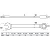 BGS Ratschenring-Maulschlüssel | SW 9 mm