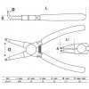 BGS Sprengringzange | abgewinkelt | für Innensprengringe | 300 mm