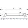 BGS Ratschenring-Maulschlüssel | SW 14 mm