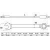 BGS Ratschenring-Maulschlüssel | SW 21 mm