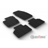 Original Gledring Passform Fußmatten Gummimatten 4 Tlg.+Fixing - FORD Tourneo Courier HB (Passagier) 2014-> / FL 2018-04.2023 (Schaltung)
