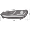 Osram Scheinwerfer LEDriving® Xenarc® CHROME für Golf VI LED-Tagfahrlicht und D8S Xenon Doppelpack
