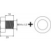 Ölablassschraube M14 x 1,5 x 14, mit Dichtring, Stahl verzinkt 1Stk.