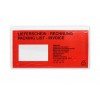 Lieferscheintaschen 1000 Stk.rot/transparent & selbstklebend