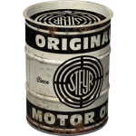 STEYR Original Motoröl - Spardose im Ölfass-Design