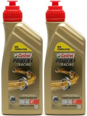 Castrol Power 1 Racing 4T Motorrad Motoröl 5W-40 2x 1l = 2 Liter