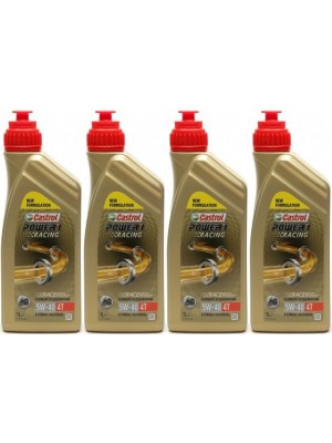 Castrol Power 1 Racing 4T Motorrad Motoröl 5W-40 4x 1l = 4 Liter